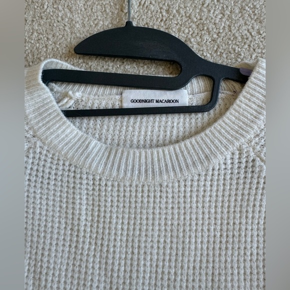 Cotton knit high low sweater - Picture 3 of 3